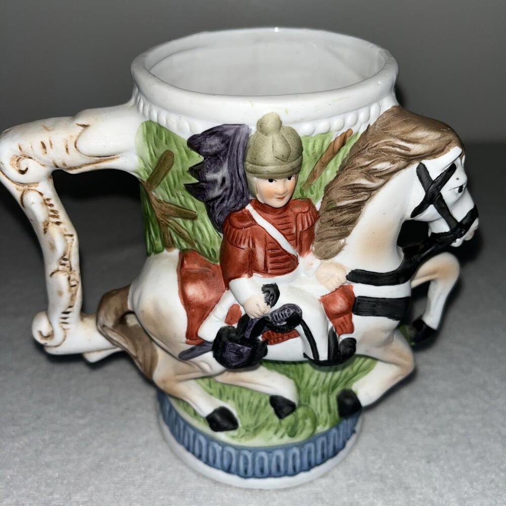 3D Ceramic Beer Stein Mug Approx. 6.25” Tall 24 oz. Used